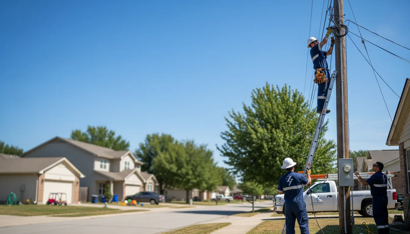 Residential electrician providing installation services in Hastings, NE
